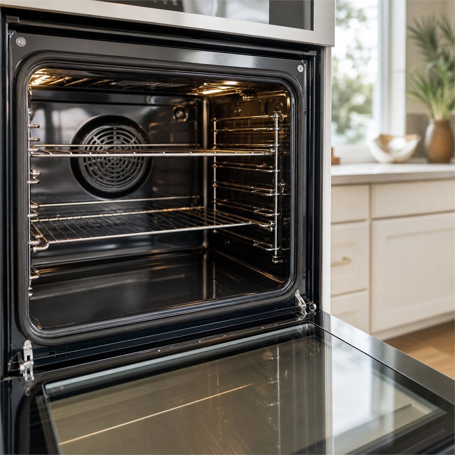 Oven interior cleaned by KD Cleaning Services