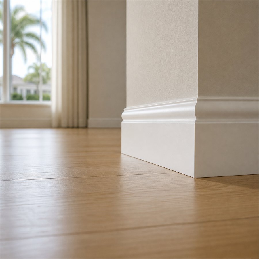 Baseboards cleaned by KD Cleaning Services